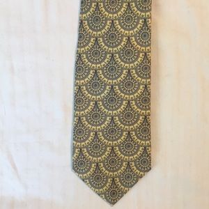 Huntington Yellow Blue Silk Tie